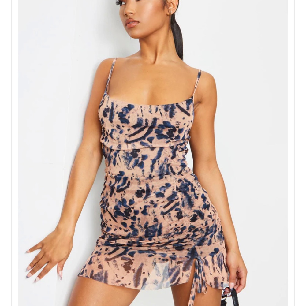 Tie Die Print Dress